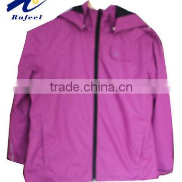 purple girls waterproof outdoor jacket
