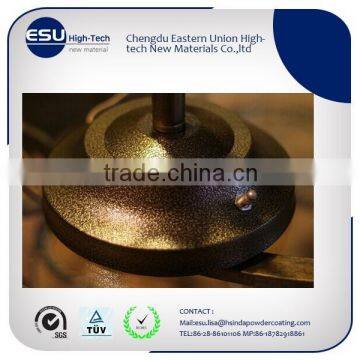 Gold vein metallic polyester TGIC low cure metallic powder