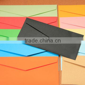 gift paper cardboard envelope with black orange blue green red colour