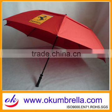 Durable double layer golf umbrella for advertising