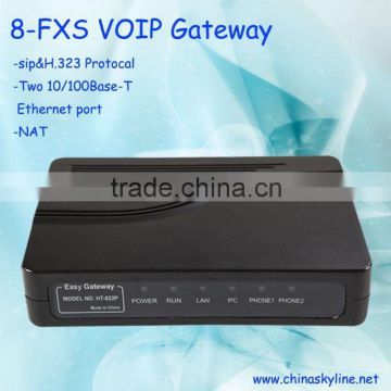 8 Port fox FXS Gateway fxs to fxo converter