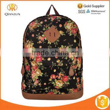 BACKPACK WOMEN RUCKSACK FLORAL CANVAS BOOKBAG SCHOOL BAG