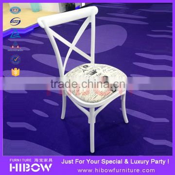 hot sale resin banquet dining chair / cross back resin chair