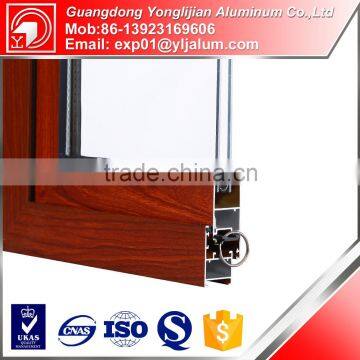 Aluminium wooden window frames designs for good quality
