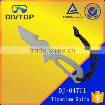 China price blue titanium dive knife high demand products in market