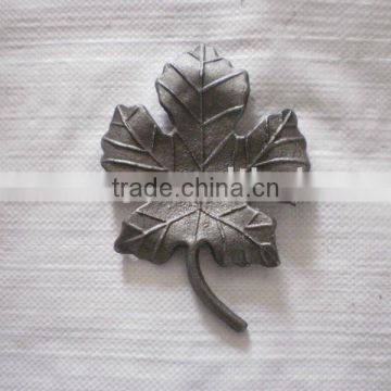 casting steel leaves for fence