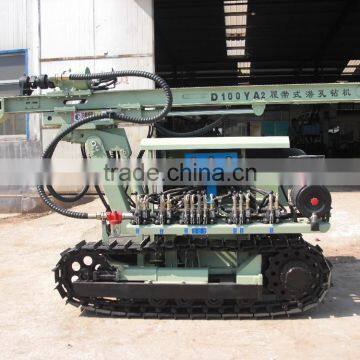 reliable mobile crawler blasting DTH drilling rig D100YA2