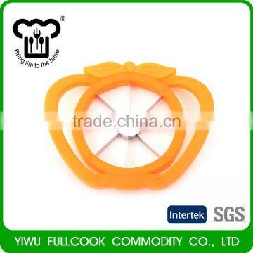 Latest product custom design apple shape fruit cutter apple slicer kitchen tool with many colors