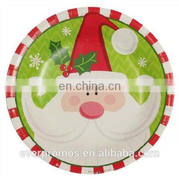 Customer High Quality Disposable Paper Plate/Chistmas Santa Claus Plates