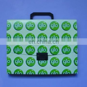 Business Fancy a4 plastic travel document file folder box with handle