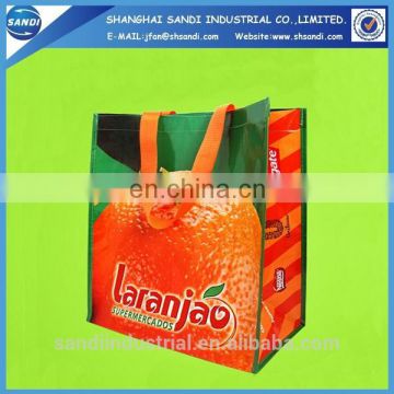 LOGO printing promotional shopping plastic woven bag