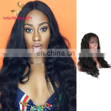 New arrival Malaysian human virgin 9A grade hair lace front wig in body wave raw unprocessed hair