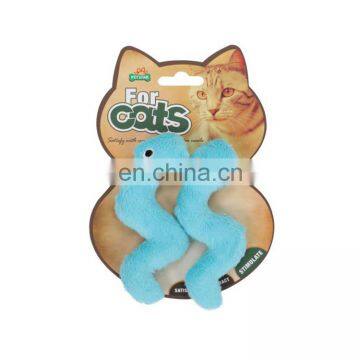 Cheap wholesale colorful cute plush long tail cat toy