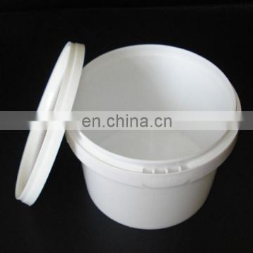 good sale food grade custom yogurt transparent white plastic bucket
