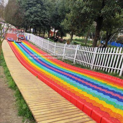 Colorful Popular Dry Snow Slide For Outdoor Playground Flooring Dry Slide