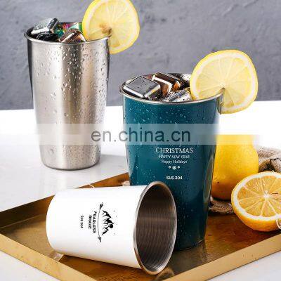 Affordable Japanese Logo Wholesale 2021 Single 500ml Outdoor Custom Small eco Stainless Steel Cup