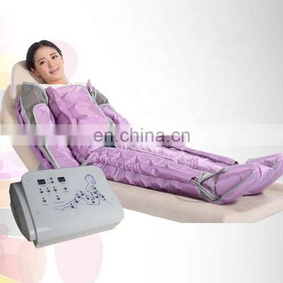 Purple white blue color at home use compression spare parts display beauty instrument air pressure fitness pressotherapy machine