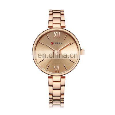 Curren 9017 Fashion Gold Analog Buy Watch Online Quartz Wristwatch