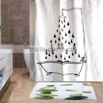 polyester shower curtains plastic shower curtain rod