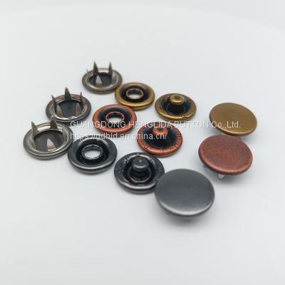 16L 18L dyed ring Prong snap button for clothes