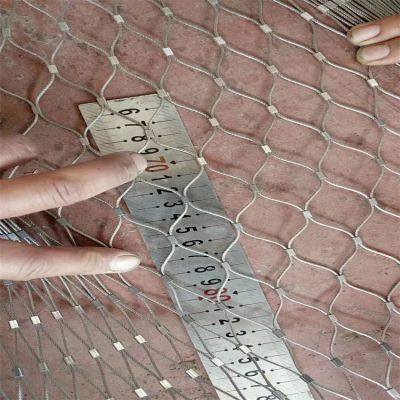 Stainless steel rope net manufacturers, stainless steel buckle rope net, zoo special rope net anti-climbing
