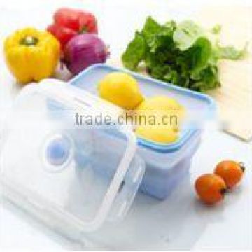 Produce New Style Practical Non-Stick Silicone Folding Lunch Box