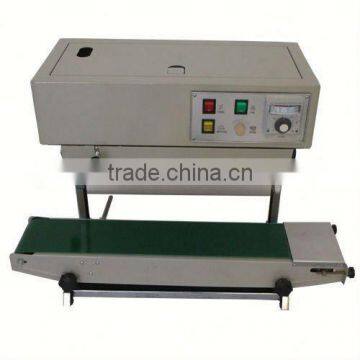 continous plastic film sealing machine continuous band sealer direct heat sealer