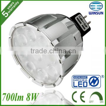 French China CE ROHS led light 8W GU5.3 MR16 dimmable