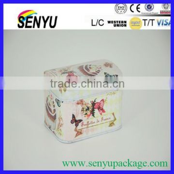 2015 hot selling Beautiful and Colorful custom made package tin box for candy