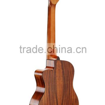 paypal China made UKU brand handcrafted Solid Koa 26" tenor ukulele guitar with gig bag