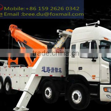 China best quality 8*4 rescue vehicle heavy wrecker