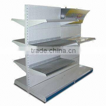 Dachang Factory High quality powder coating heavy dufy of supermarket Shelf With Light Box