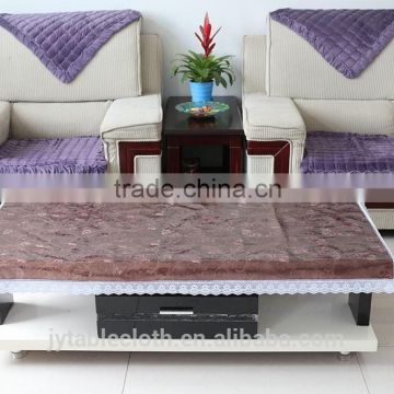 Sliver & gold coating double sided pvc tablecloth