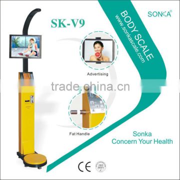 Top Selling SK-V9-0010 Automatic Coin Operated LCD Screens for Advertising Body Scale Digital