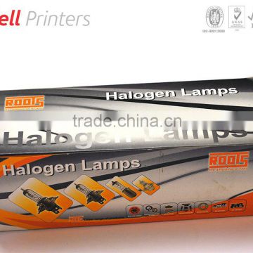 Halogen lamp packing outer box printing from India