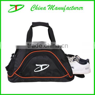 Fashion sports gym bag weekend travel bag with shoes compartment