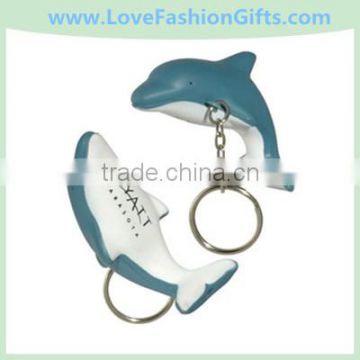 Dolphin Key Chain Stress Ball
