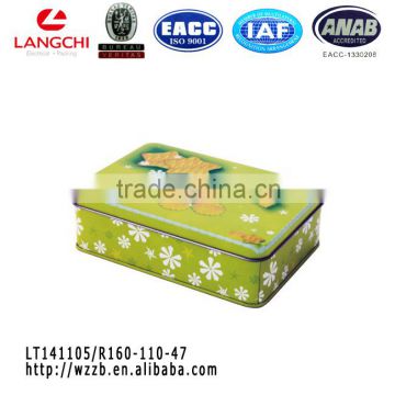 Hot sale wholesale custom tin box packaging for tea /mint/ cookie