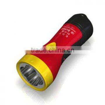 4 LED bulbs finger squeeze flashlight LED-8722