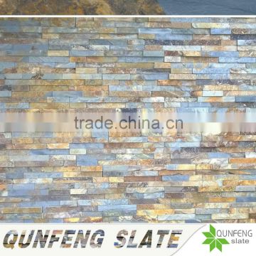 cheap and popular Chinese brown slate stone wall tile