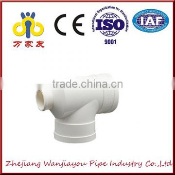high quality pvc pipe fitting bottle type three links