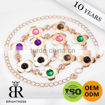 Crystal jewelry clavicle ornament chains Brightness F1-80034