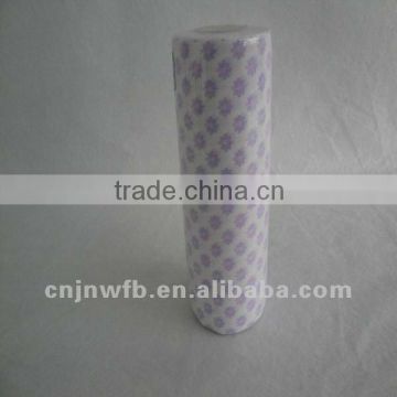Plum blossom pattern wood pulp cotton hospital cleaning cloth