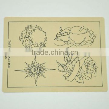 10x Beginner Tattoo Practice Skin Synthetic Skin-like Rose Pattern for Needle Supply HN1676