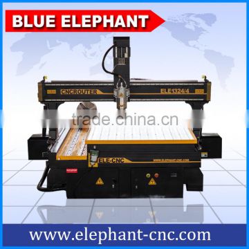 ELE 1324 Chinese machine 4 axis 3d carving cnc router machine with rotary device for wood engraving
