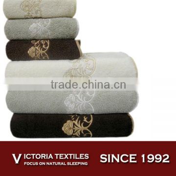 luxury embroidered cotton towels set HOT SALE!!!