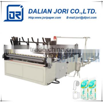 Automatic tissue roll perforated household embossed rewinding toilet paper making machine for samll business