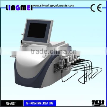 Lingmei best portable cavitation tripolar rf i lipo laser machine for home use