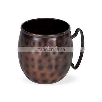 SOI Antique Copper Moscow Mule Mug hammered with copper antique finish 16oz