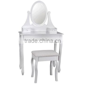 White Mirror Makeup Teen Girl Dresser Bedroom Furniture